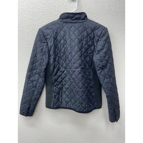 Lauren Ralph Lauren Coat Women's Size XS 100% Cotton Quilted Gray Barn Coat - Picture 2 of 3